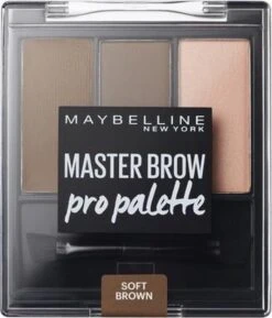 Maybelline Master Brow Design Kit - 3 Soft Brown - Bruin - Wenkbrauw Set -Cosmetica Aanbiedingen 1027x1200