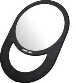 Evolize Onbreekbare Spiegel Met Handvat - Ø 16,5 Cm - Ophangbaar - Rond - Handspiegel - Kappersspiegel - Reisspiegel - Make Up - Afmeting: 28 X 19 Cm - Zwart -Cosmetica Aanbiedingen 1107x1200 1