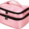 YONO Nagellak Tas - Nagelkoffer Beautycase - Cosmetica Koffer - Manicure Organizer - Roze