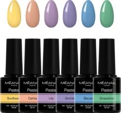 Méanail - Gellak - Pastel - Flowers - Gel Nagellak - 6 X 8ml