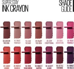 Maybelline SuperStay Ink Crayon Matte Lippenstift - 35 Treat Yourself - Roze -14 Gr 25 Maybelline SuperStay Ink Crayon Matte Lippenstift - 35 Treat Yourself - Roze -14 Gr -Cosmetica Aanbiedingen 1200x1116