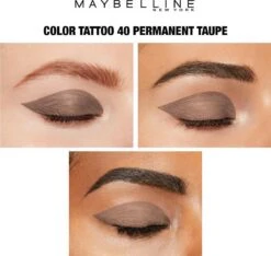 Maybelline Eye Studio Color Tattoo Oogschaduw - 40 Permanent Taupe/bruin -Cosmetica Aanbiedingen 1200x1138