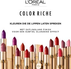 L’Oréal Paris Make-Up Designer Color Riche Satin Lipstick - 231 Sepia Silk - Nude - Verzorgende Lippenstift Met Arganolie Voor Een Comfortabel Gevoel - 4,54 Gr 17 L’Oréal Paris Make-Up Designer Color Riche Satin Lipstick - 231 Sepia Silk - Nude - Verzorgende Lippenstift Met Arganolie Voor Een Comfortabel Gevoel - 4,54 Gr -Cosmetica Aanbiedingen 1200x1158 1