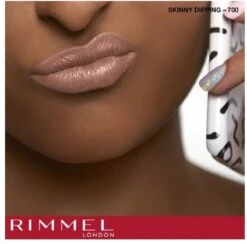 Rimmel London Provocalips Kiss Proof 16 Hr Liquid Lip - 700 Skinny Dipping - 7 Ml - Nude -Cosmetica Aanbiedingen 1200x1186