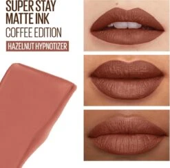 Maybelline SuperStay Matte Ink Lipstick - 260 Hazelnut Hypnotizer - Nude Lippenstift - 5 Ml -Cosmetica Aanbiedingen 1200x1192 2