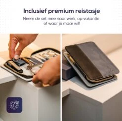 Skeraxo 8-delige Luxe Verschillende Tools - Professioneel Manicure Set & Pedicureset Met Nagelvijl & Nageltang – Behandeling Nagels En Huid -Cosmetica Aanbiedingen 1200x1195 2