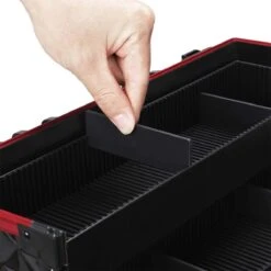 Make-upkoffer, Kapperskoffer, Cosmeticakoffer, Lege Nagelkoffer, Multikoffer, Afsluitbaar Voor Nageldesign/massageolie/fotoapparatuur, 34,7 X 22,2 X 25 Cm , Volledig Zwart HM-YAHEE-411233 -Cosmetica Aanbiedingen 1200x1200 118