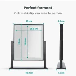Mirlux Hollywood Spiegel Met Verlichting - Make Up - Visagie - Dimbaar LED Lampen Licht - Zwart 13 Mirlux Hollywood Spiegel Met Verlichting - Make Up - Visagie - Dimbaar LED Lampen Licht - Zwart -Cosmetica Aanbiedingen 1200x1200 177