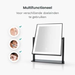 Mirlux Hollywood Spiegel Met Verlichting - Make Up - Visagie - Dimbaar LED Lampen Licht - Zwart 15 Mirlux Hollywood Spiegel Met Verlichting - Make Up - Visagie - Dimbaar LED Lampen Licht - Zwart -Cosmetica Aanbiedingen 1200x1200 179