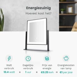 Mirlux Hollywood Spiegel Met Verlichting - Make Up - Visagie - Dimbaar LED Lampen Licht - Zwart 16 Mirlux Hollywood Spiegel Met Verlichting - Make Up - Visagie - Dimbaar LED Lampen Licht - Zwart -Cosmetica Aanbiedingen 1200x1200 180
