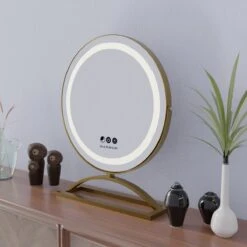 Marbor Make Up Spiegel Met LED Verlichting - Goud - Hollywood Mirror -Cosmetica Aanbiedingen 1200x1200 362