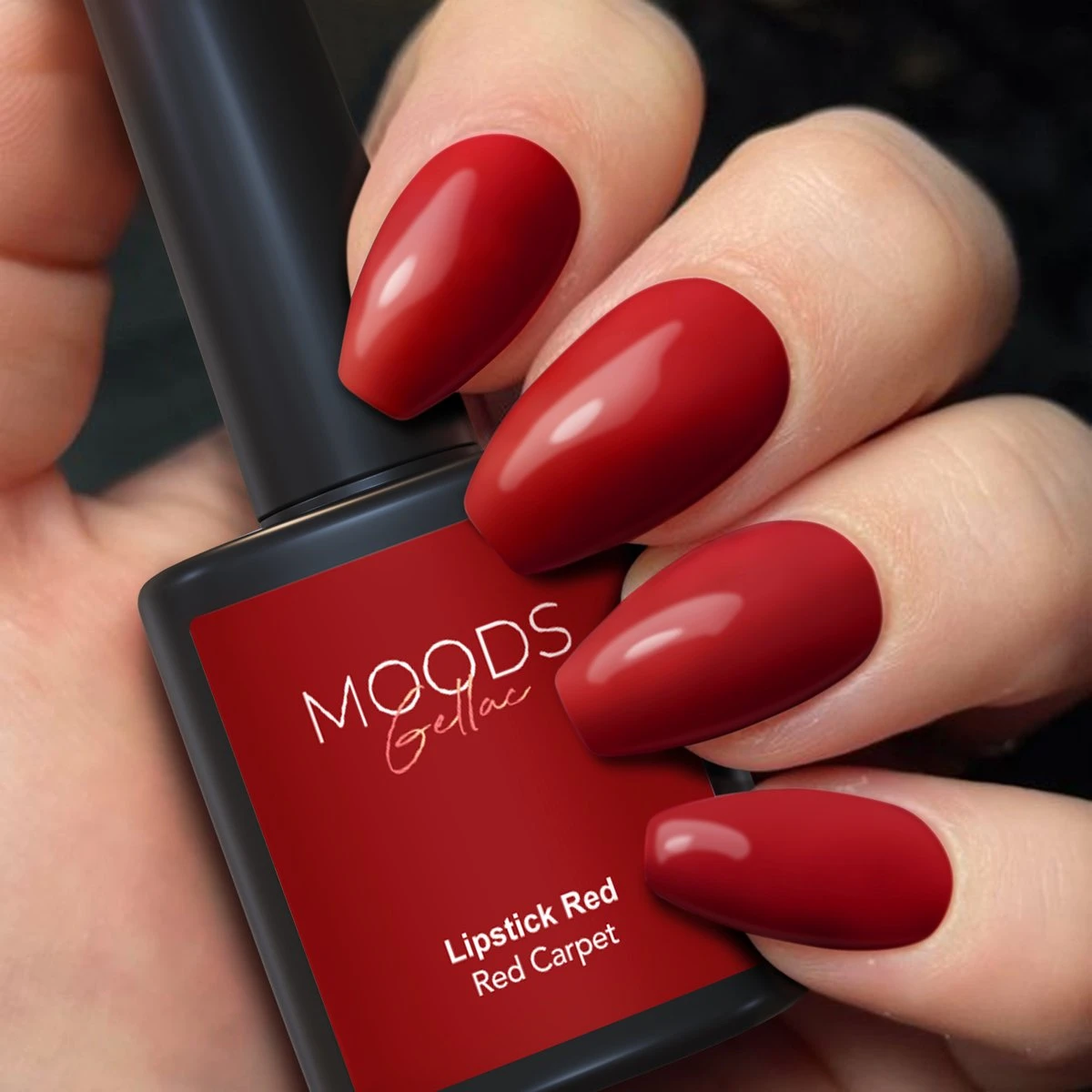 Moods Gellac - Lipstick Red - Gellak - Classic Rood - 15ML 2 Moods Gellac - Lipstick Red - Gellak - Classic Rood - 15ML - Afbeelding 2