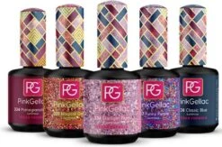 Pink Gellac - Color Box Luminous - Gellak - Set Van 3 Glitter En 2 Effen Kleuren -Cosmetica Aanbiedingen 1200x793