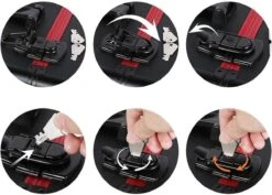 Make-upkoffer, Kapperskoffer, Cosmeticakoffer, Lege Nagelkoffer, Multikoffer, Afsluitbaar Voor Nageldesign/massageolie/fotoapparatuur, 34,7 X 22,2 X 25 Cm , Volledig Zwart HM-YAHEE-411233 -Cosmetica Aanbiedingen 1200x859