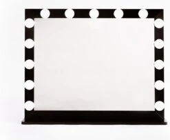 Make Up Spiegel Met Verlichting | Vivo | Hollywood Spiegel | Zwart | Touch | 3 Standen | 70x54 -Cosmetica Aanbiedingen 1200x985