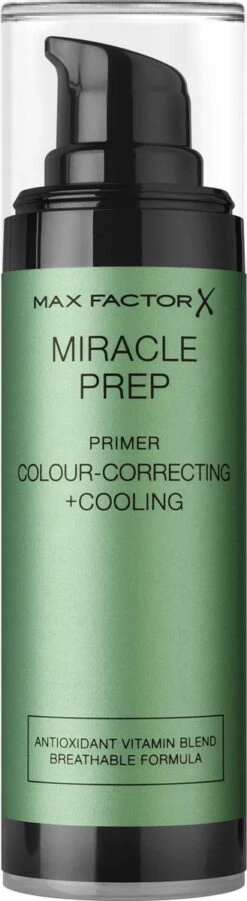 ​Max Factor - Miracle Prep Colour Correcting & Cooling Primer 30 Ml -Cosmetica Aanbiedingen 329x1200