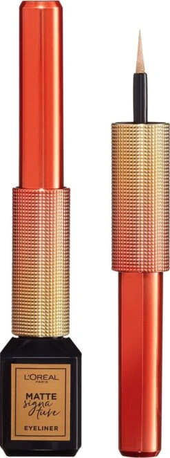 L’Oréal Paris Paris Electric Nights Superliner Matte Signature Eyeliner - Limited Edition – 10 Gold – Goud -Cosmetica Aanbiedingen 448x1200 1