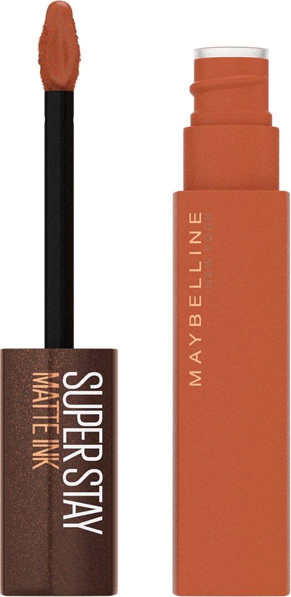 Maybelline SuperStay Matte Ink Lipstick Coffee Collection Limited Edition - 265 Caramel Collector - Nude Lippenstift - 5 Ml 16 Maybelline SuperStay Matte Ink Lipstick Coffee Collection Limited Edition - 265 Caramel Collector - Nude Lippenstift - 5 Ml - Afbeelding 16