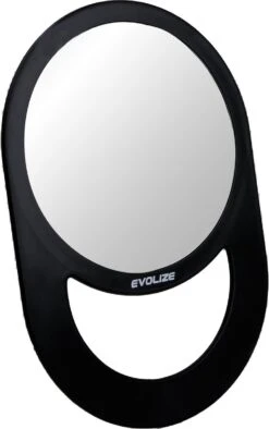Evolize Onbreekbare Spiegel Met Handvat - Ø 16,5 Cm - Ophangbaar - Rond - Handspiegel - Kappersspiegel - Reisspiegel - Make Up - Afmeting: 28 X 19 Cm - Zwart -Cosmetica Aanbiedingen 753x1200