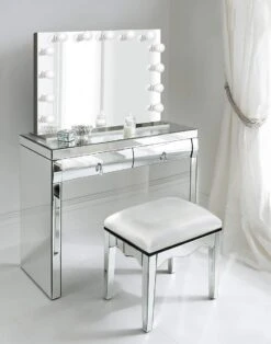 Bright Beauty Vanity Hollywood Make Up Spiegel Met Verlichting - 80 X 65 Cm - Dimbaar - Zonder Rand - Spiegelglas -Cosmetica Aanbiedingen 943x1200