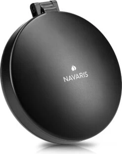 Navaris 1x/5x Vergrotende Make-up Spiegel - Compacte Opvouwbare Kap- En Reisspiegel - Led-verlichte Dubbelzijdige Make-upspiegel - Zwart -Cosmetica Aanbiedingen 951x1200 1